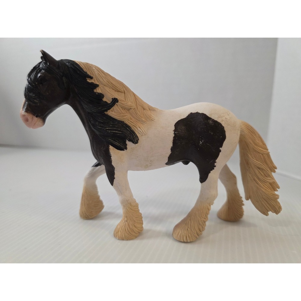 Schleich Tinker Stallion Horse Toy OS Black White Fair 13773